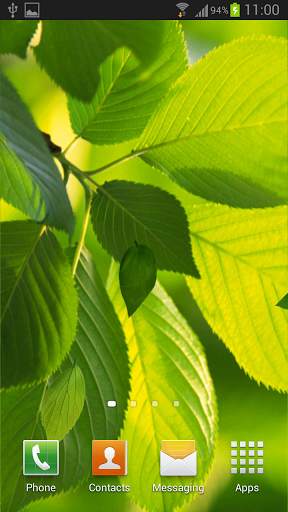 Leaf Live Wallpaper Galaxy S4 screenshot 2