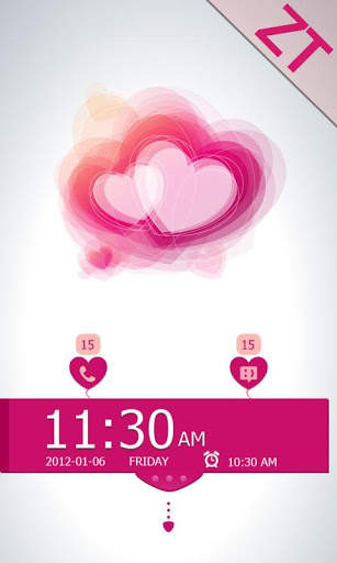 Lovelight Theme GO Locker 1 تصوير الشاشة