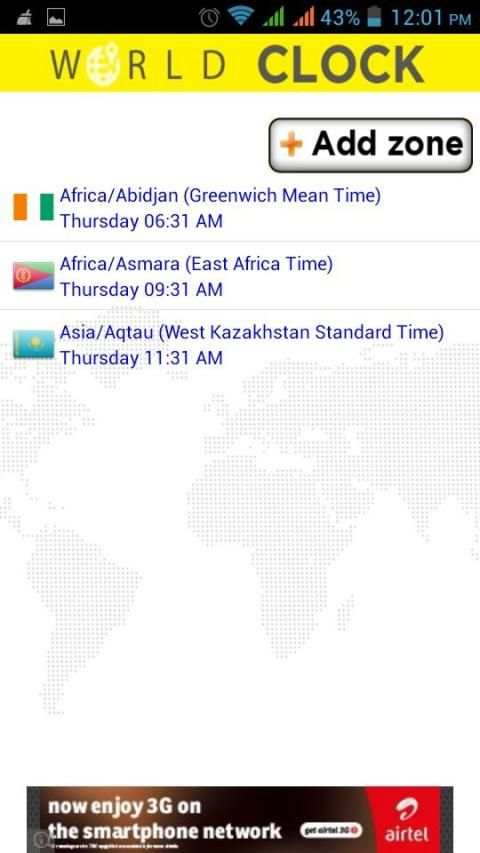 World Clock скриншот 2