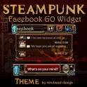 Steampunk Facebook GO Widget Theme 1.2