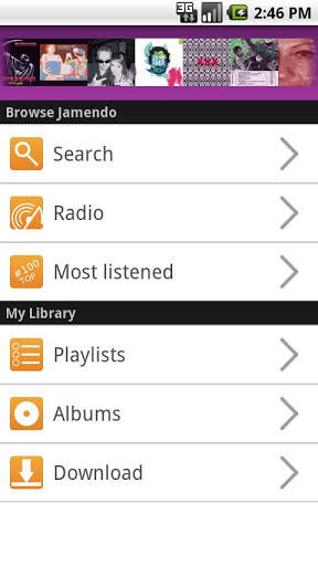 Jamendo Player screenshot 1