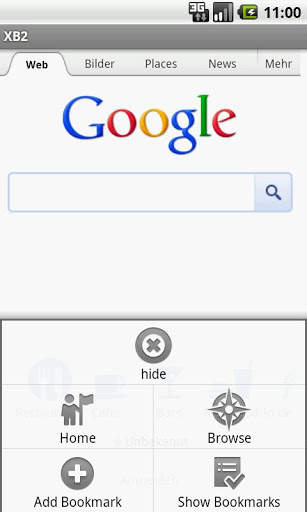 XBrowser V2 private browser screenshot 1