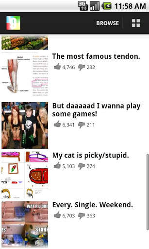 9GAG Browser screenshot 1
