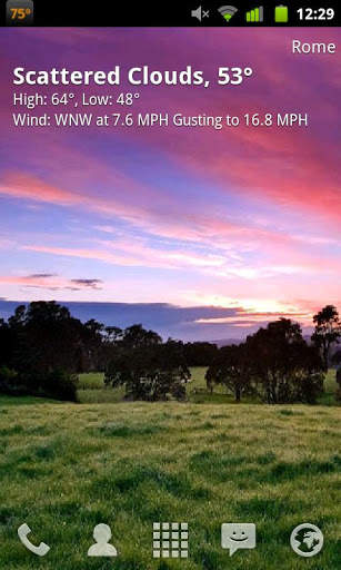 GO Weather Wallpaper Theme 1 screenshot 2