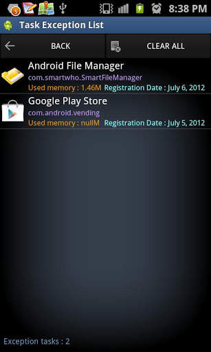 Android Task Manager Lite screenshot 5