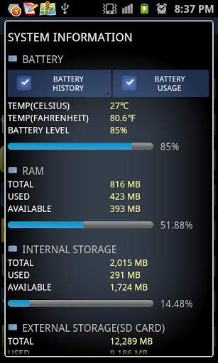 Android Task Manager Lite screenshot 4