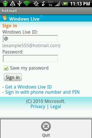 Hot Email (Hotmail) screenshot 2