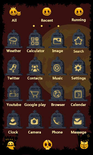 Halloween night GOLauncher EX screenshot 2