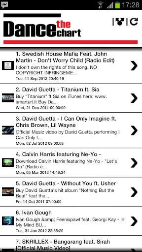 Dance Music Chart + Youtube screenshot 1