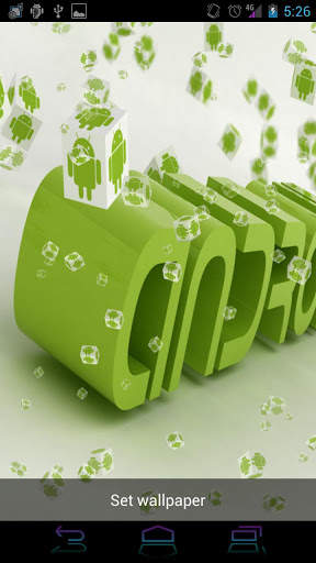 Live Wallpaper - AnDroid Cubes screenshot 1