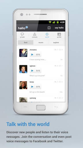 Hallo - Social Voice screenshot 4