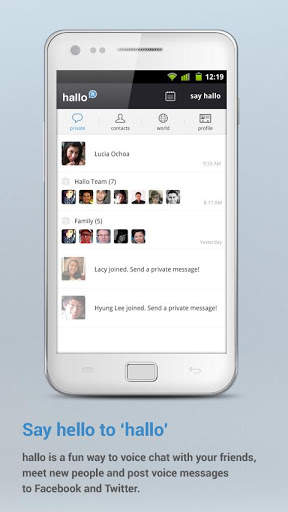 Hallo - Social Voice screenshot 1