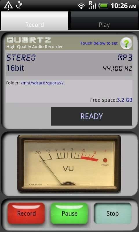 Quartz HQ Audio Recorder Lite screenshot 4