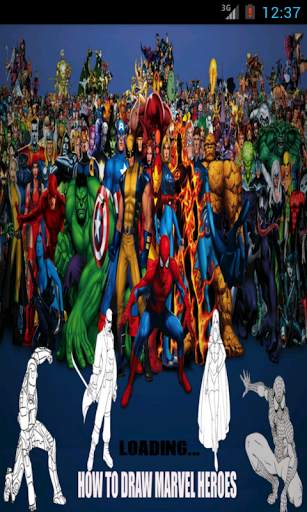 How to Draw Marvel heroes screenshot 1