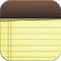 iPhone 5 Notes أيقونة