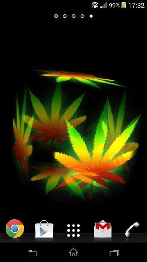 3D Marijuana Rasta Wallpaper screenshot 2