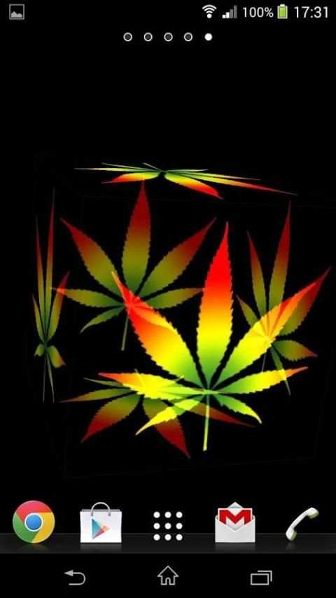 3D Marijuana Rasta Wallpaper screenshot 3