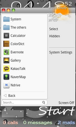 Mac OS skin for Start menu screenshot 2