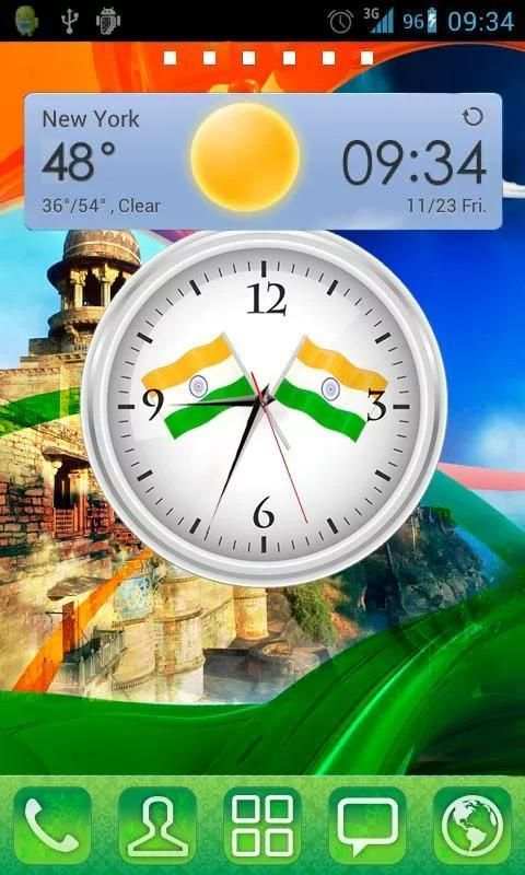 India Clock Live Wallpaper screenshot 2