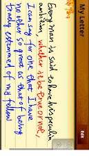 MyLetter -Handwriting on Phone screenshot 1