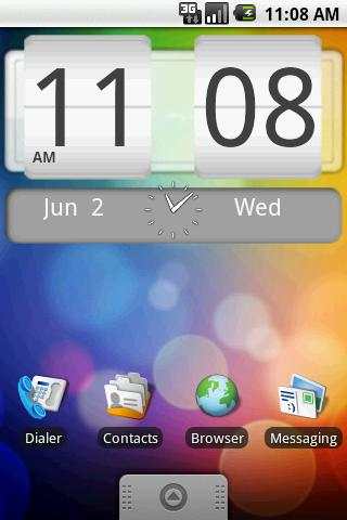 FlipClock Android System 4x2 screenshot 1