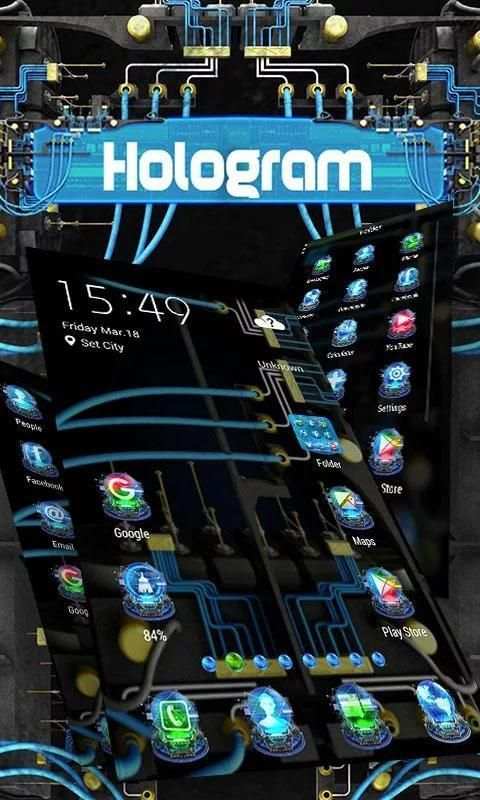 Hologram ZERO Launcher screenshot 1
