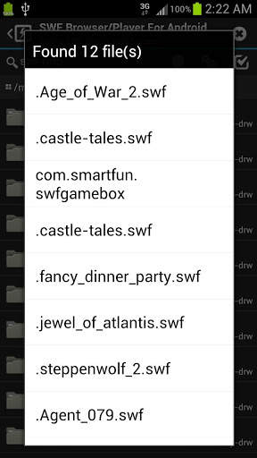 SWF Player For Android 3 تصوير الشاشة