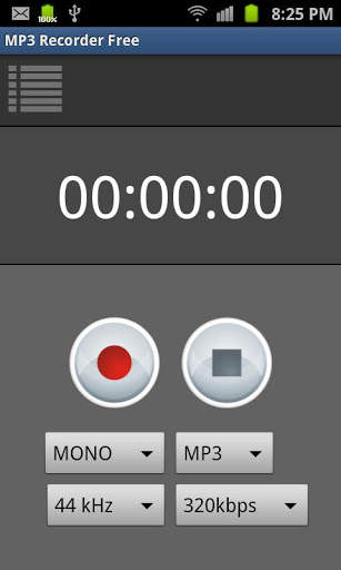 MP3 Recorder Lite screenshot 1