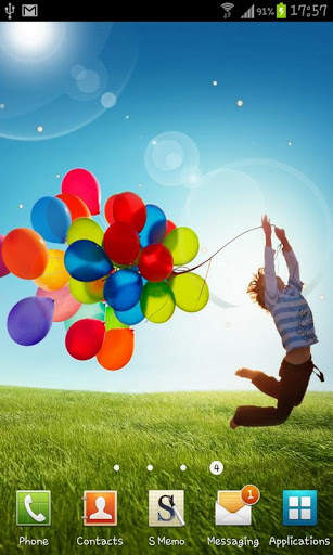 Galaxy S4 Sunshine Wallpaper screenshot 1