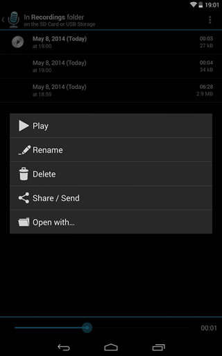Hi-Q MP3 Voice Recorder (Full) screenshot 2
