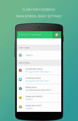 Facebook Flash Notification screenshot 3