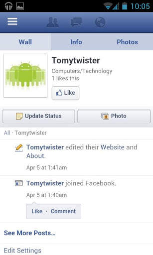 Facebook For Tablets screenshot 2