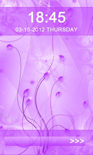 Lovely Blue HD Go Locker Theme screenshot 3