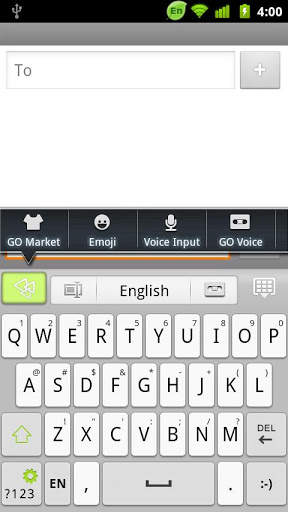 GO Keyboard White theme screenshot 2