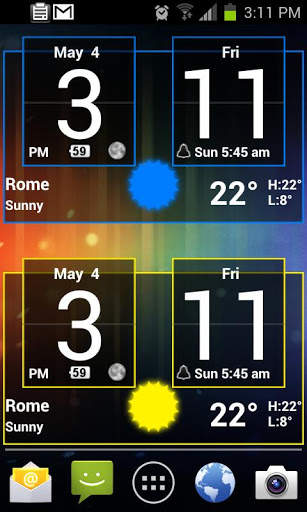 Sense Colors Digital Clock screenshot 1