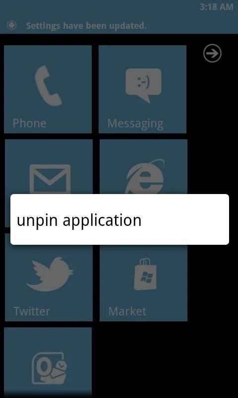 Windows Phone Android Lite screenshot 2