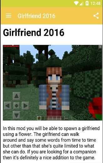 Girlfriend MOD For MCPE. screenshot 1
