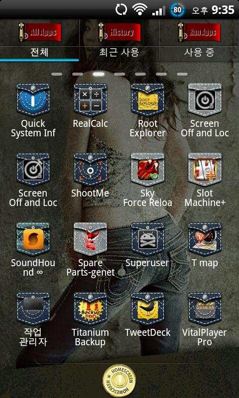 go launcher theme TrueReligion screenshot 2
