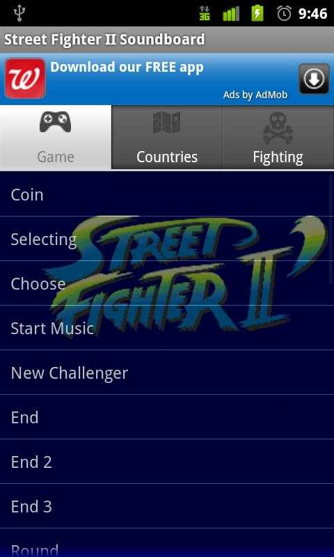 Street Fighter II Soundboard screenshot 1