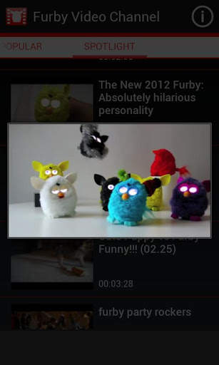 Furby YouTube Video Channel screenshot 3