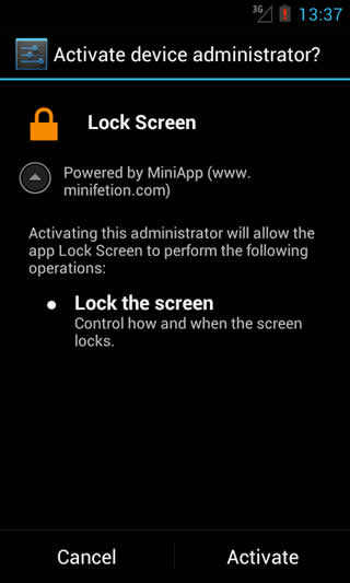 Mini Lock (Lock Screen) स्क्रीनशॉट 2