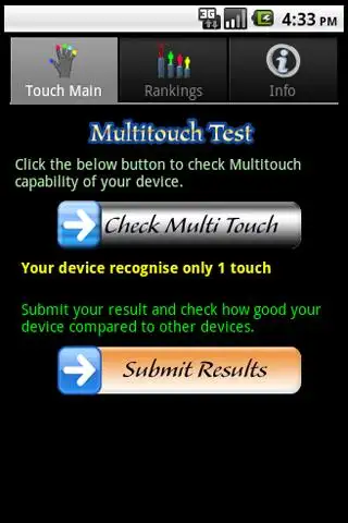 MultiTouch Tester screenshot 1