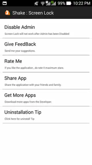 Shake : Screen Lock screenshot 3