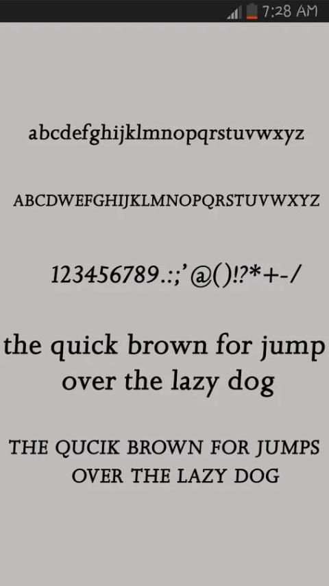 50 Fonts Free Samsung Galaxy скриншот 2