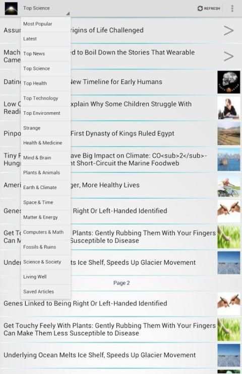 Science Daily News screenshot 2