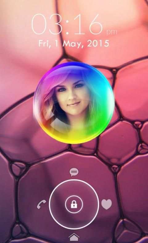 Bubble Photo Lock Screen screenshot 8
