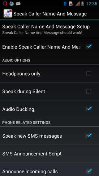 Speak Caller Name And Message screenshot 1