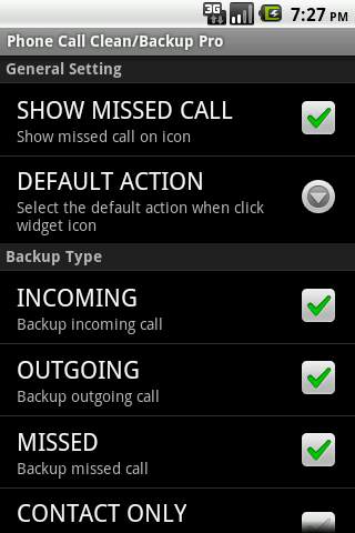 Phone Call Clean/Backup Pro screenshot 4