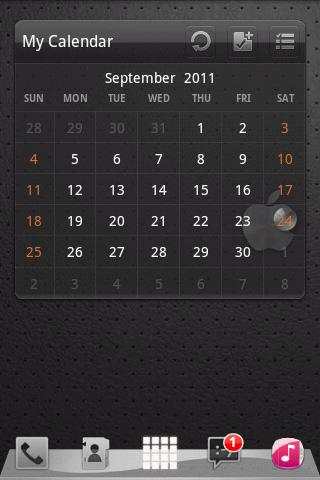 iPhone Graphite GO Launcher EX screenshot 2