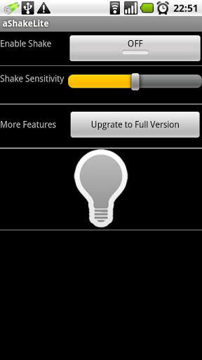 Shake FlashLight Lite screenshot 1